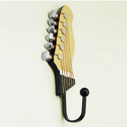 Retro 1 Pcs Guitar Heads Hooks Music Home Resin Clothes Hat Hanger Movie Wall Mounted Hook for Home Decoration - Julia M LifeStyles