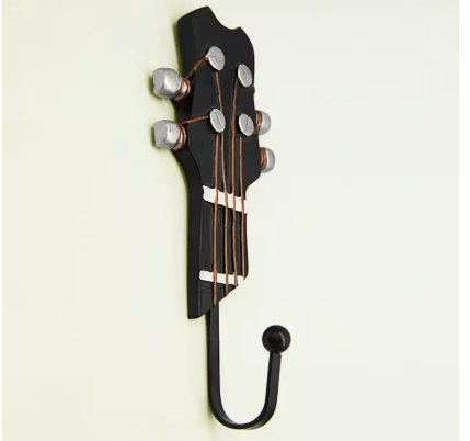 Retro 1 Pcs Guitar Heads Hooks Music Home Resin Clothes Hat Hanger Movie Wall Mounted Hook for Home Decoration - Julia M LifeStyles