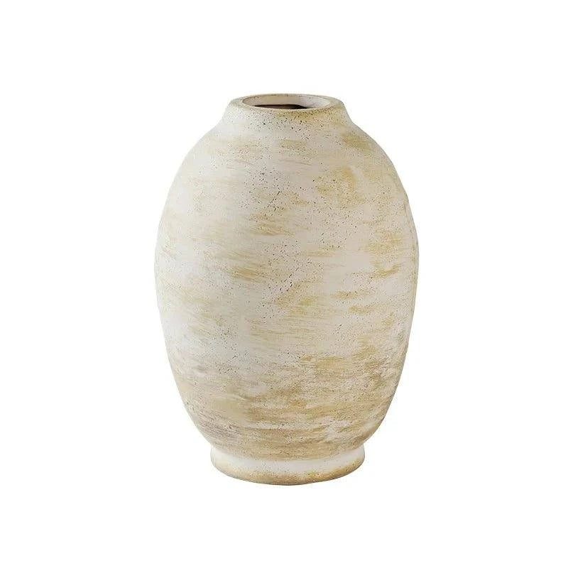 Retro And Nostalgic Handmade Ceramic Vases Vintage Handmade Style Flower Vase Living Room Home Interior Decoration - Julia M LifeStyles