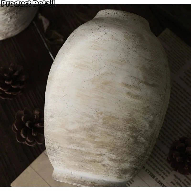 Retro And Nostalgic Handmade Ceramic Vases Vintage Handmade Style Flower Vase Living Room Home Interior Decoration - Julia M LifeStyles