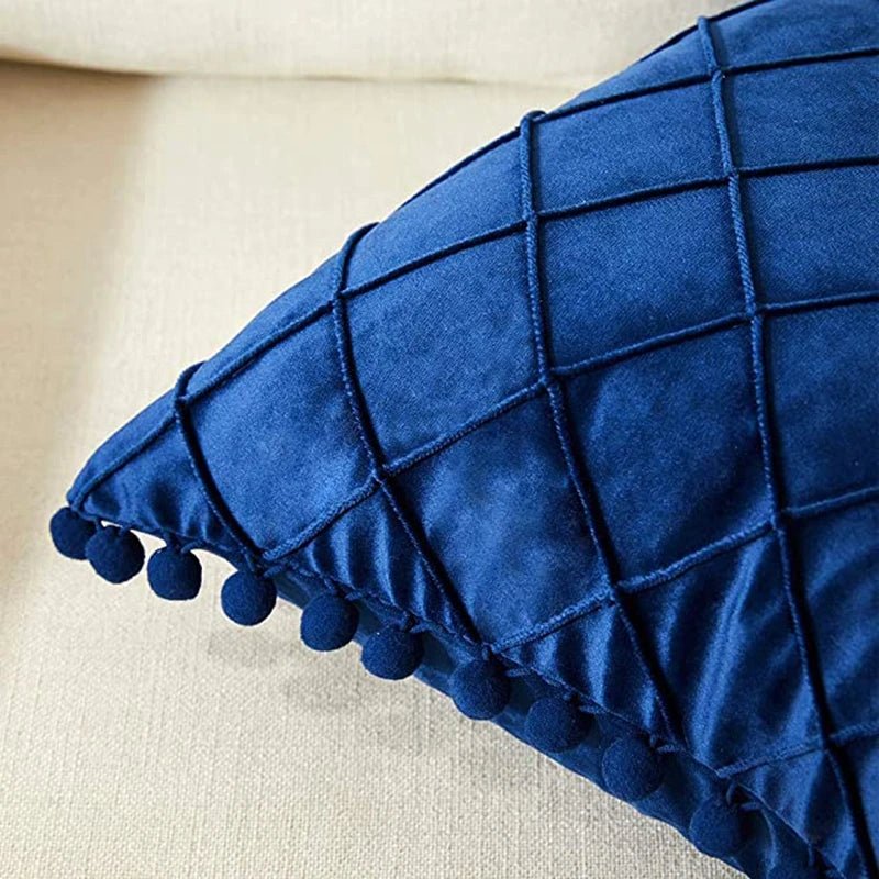 Retro Ear Pillow Living Room Sofa Solid Color Tassel Cushion Without Core Bed Big Pillow Waist Back Office Chair - Julia M LifeStyles