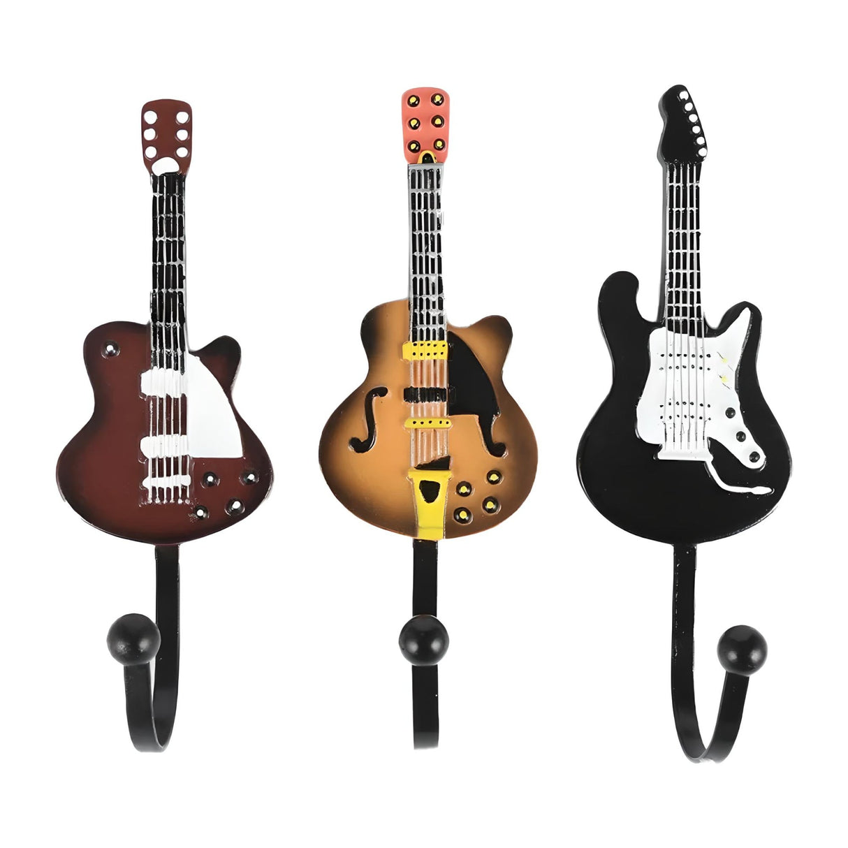 Retro Guitar Head - shaped Hooks 3PCS/Set - Julia M LifeStyles