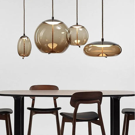 Scandinavian Pendant Light Brokis Glass Lamp Shade Bedside Nordic Luminaria Deco Bedroom Kitchen BROKIS Knot Pendant Lights - Julia M LifeStyles