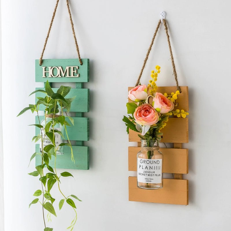 Scandinavian Style Hand-Painted Artificial Flower Wall Decor by Julia M - Julia M LifeStyles