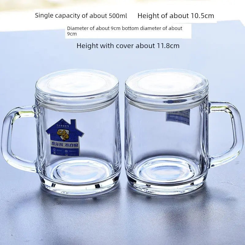 Tempered Glass with Handle Anti - Drop and Heat - Resistant Household Cups - Julia M LifeStyles