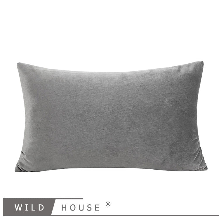 Wild House Modern Light Luxury Gray Leather Stitching Pillow Metal Buckle Decorative Cushions Sofa Cushion Sets - Julia M LifeStyles