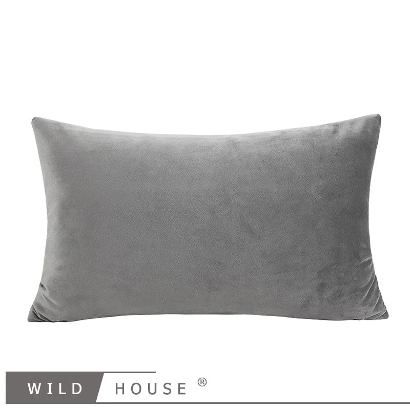 Wild House Modern Light Luxury Gray Leather Stitching Pillow Metal Buckle Decorative Cushions Sofa Cushion Sets - Julia M LifeStyles