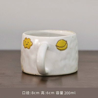 Handmade Retro Japanese Stoneware Heart Mug - Julia M LifeStyles
