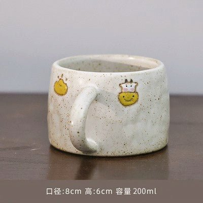 Handmade Retro Japanese Stoneware Heart Mug - Julia M LifeStyles