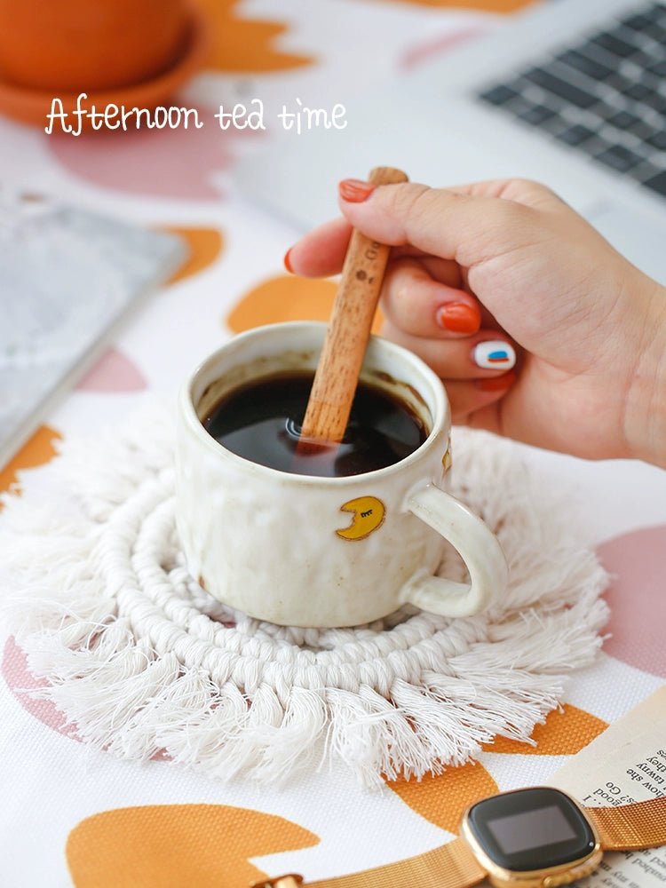 Handmade Retro Japanese Stoneware Heart Mug - Julia M LifeStyles