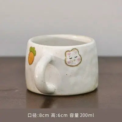 Handmade Retro Japanese Stoneware Heart Mug - Julia M LifeStyles