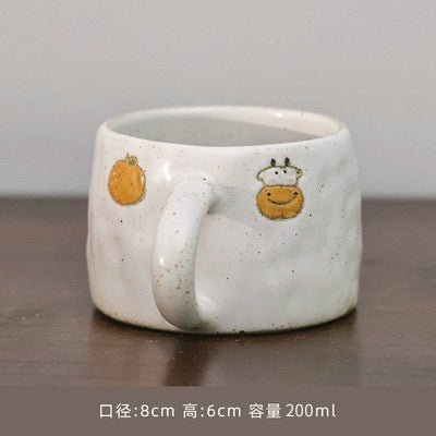Handmade Retro Japanese Stoneware Heart Mug - Julia M LifeStyles