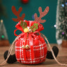 European Style Antlers Checkered Cloth Apple Gift Bag