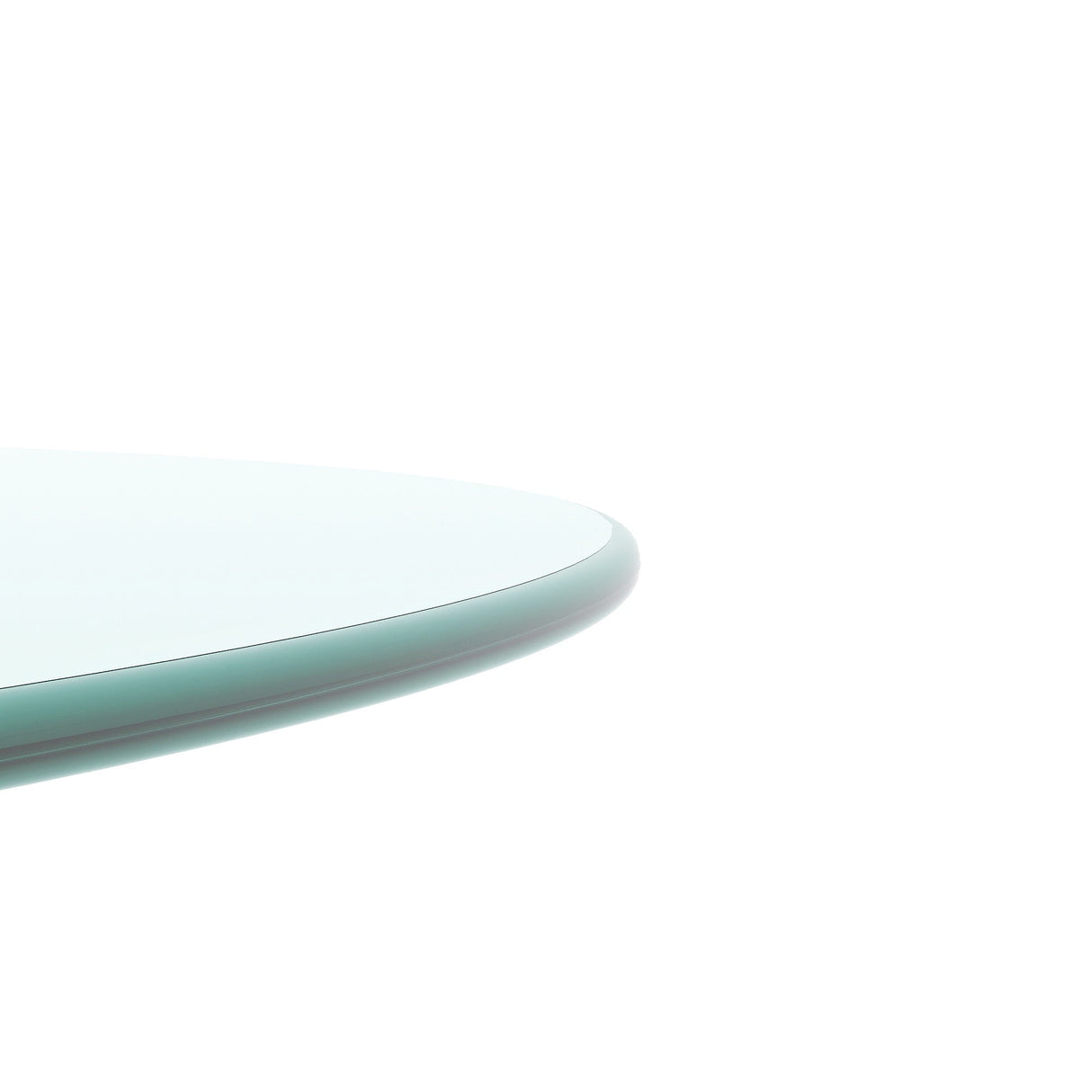 20" Inch Round Tempered Glass Table Top Clear Glass 1/4" Inch Thick Round Polished Edge Julia M Home & Kitchen