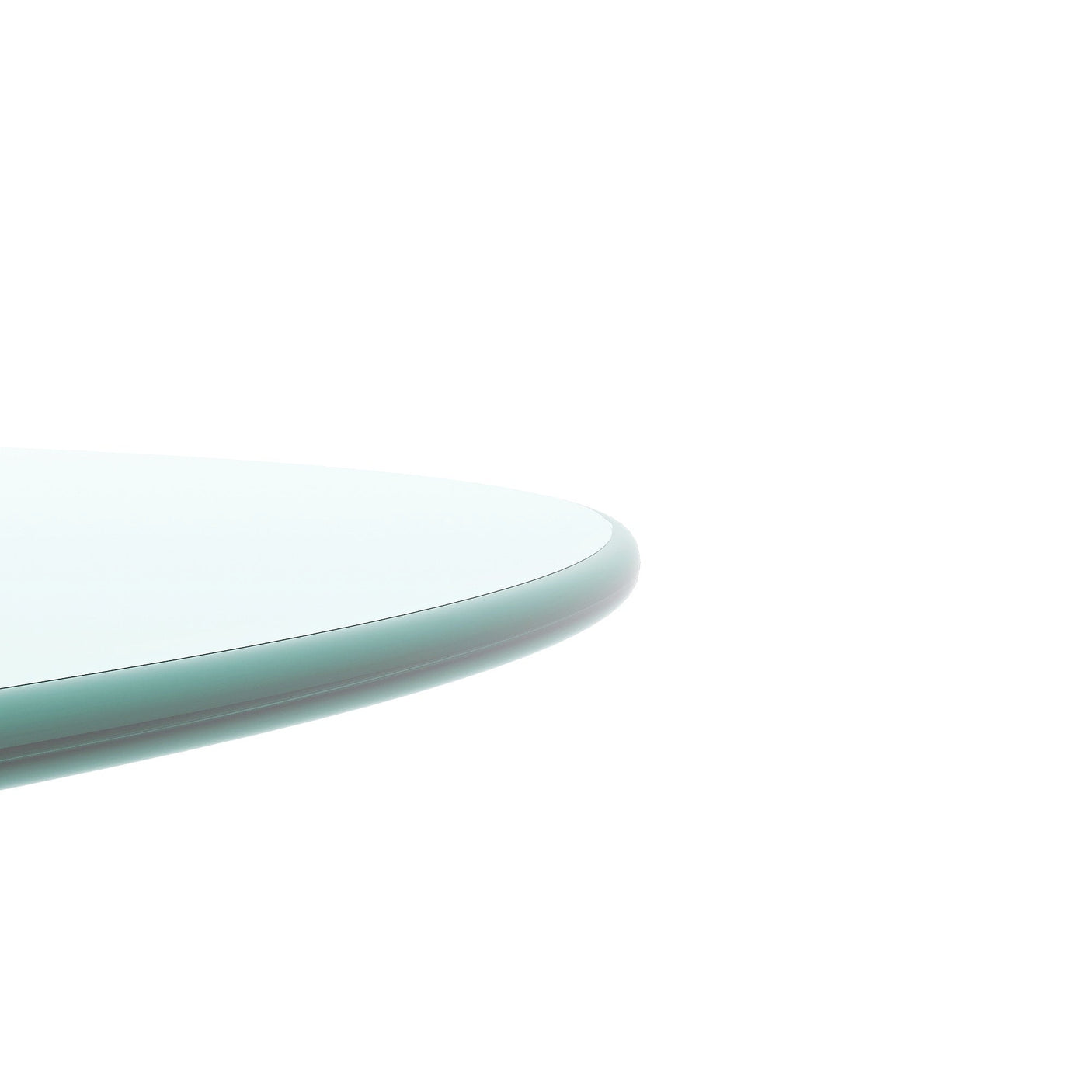 20" Inch Round Tempered Glass Table Top Clear Glass 1/4" Inch Thick Round Polished Edge Julia M Home & Kitchen