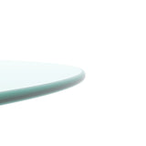 20" Inch Round Tempered Glass Table Top Clear Glass 1/4" Inch Thick Round Polished Edge Julia M Home & Kitchen
