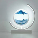 European Style LED Flowing Sand Painting Lamp - Elegant Night Light for Home