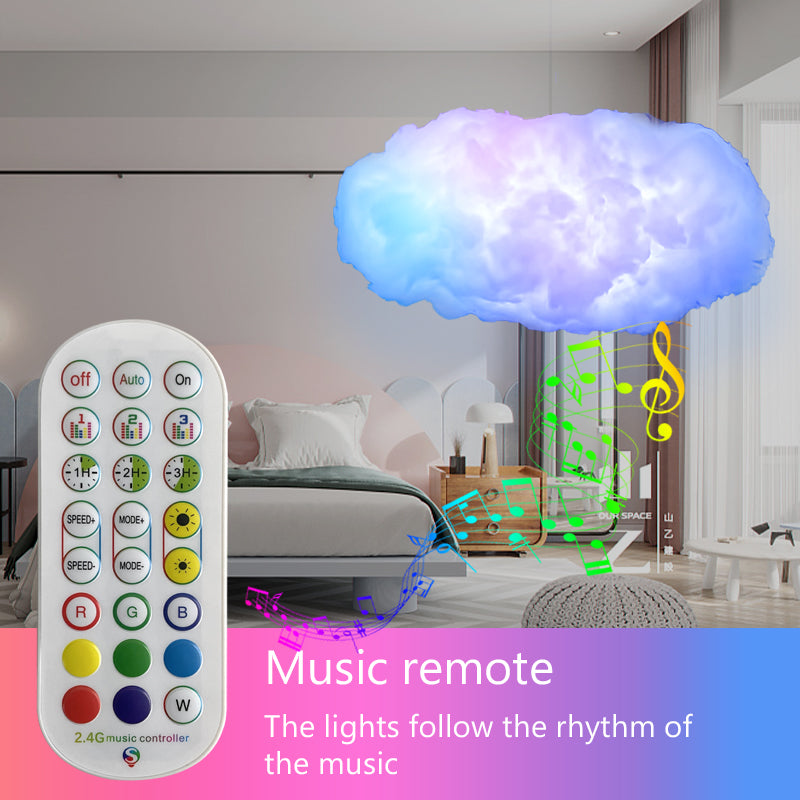 Luxe 3D RGBIC Cloud Ambient Light with Music Sync & App Control
