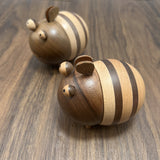 Creative Toothpick Box Toothpick Dispenser Wooden Bee Shape Toothpick Holder