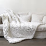 Nordic Chunky Knit Blanket Handmade Crochet Throw Knitted Blanket Sofa Blanket Oversized Woolen Blanket
