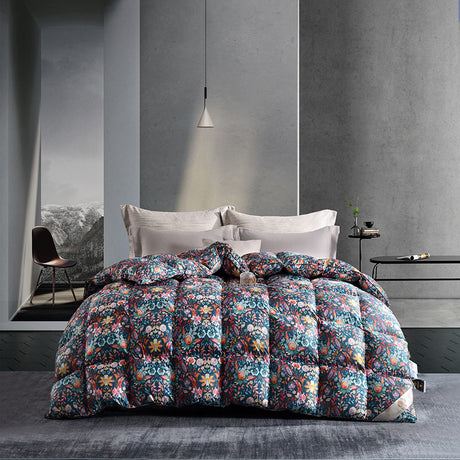 Luxurious 3D Printed All-Season White Goose Down Quilt