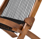 folding roping wood chair