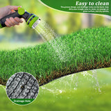 2FTX10FT Outdoor Artificial Grass Runway Blanket, Thick and Realistic Fake Grass Roll Decoration 1.38 "Pile Height