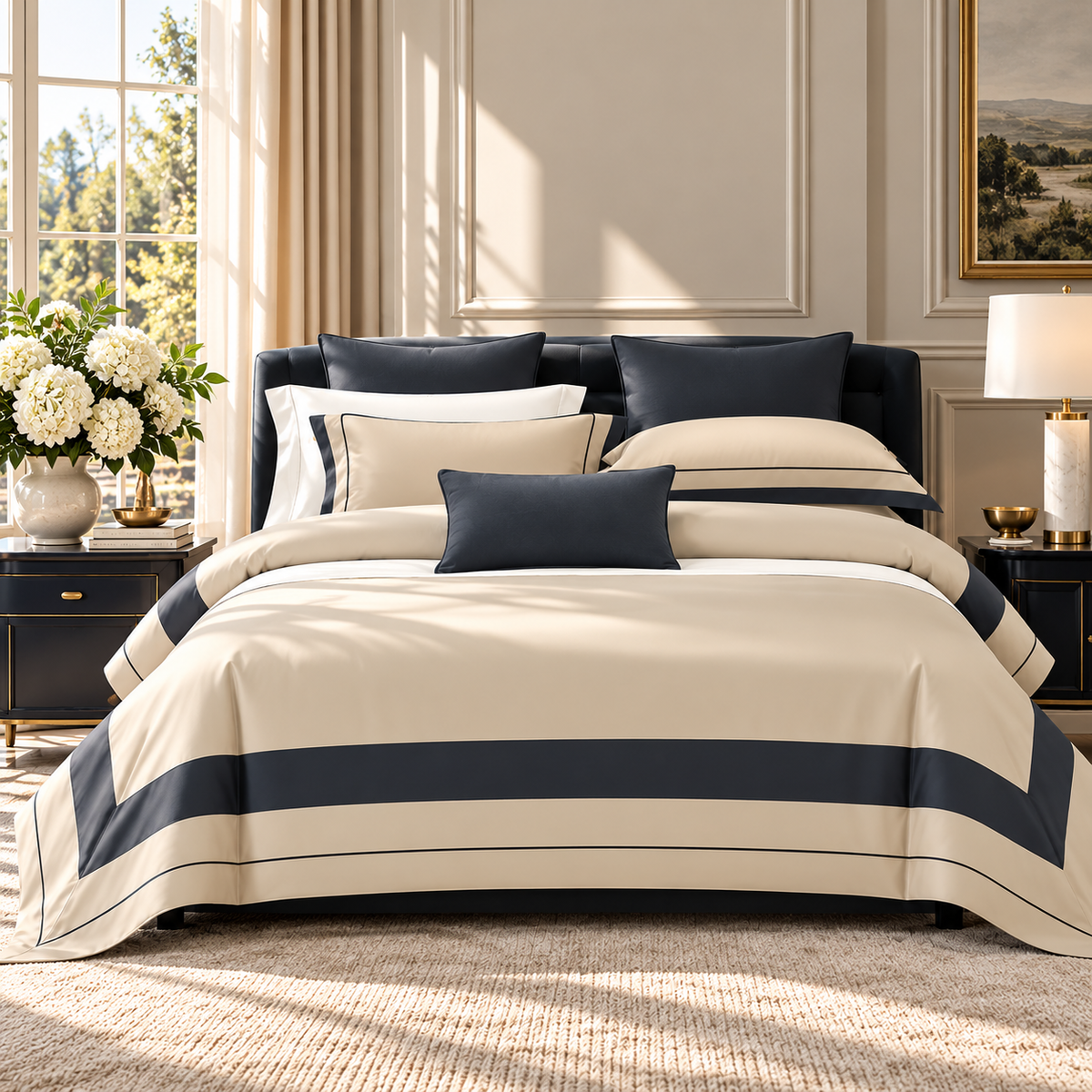 Ainsley Cotton Sateen Patchwork Bedding Set