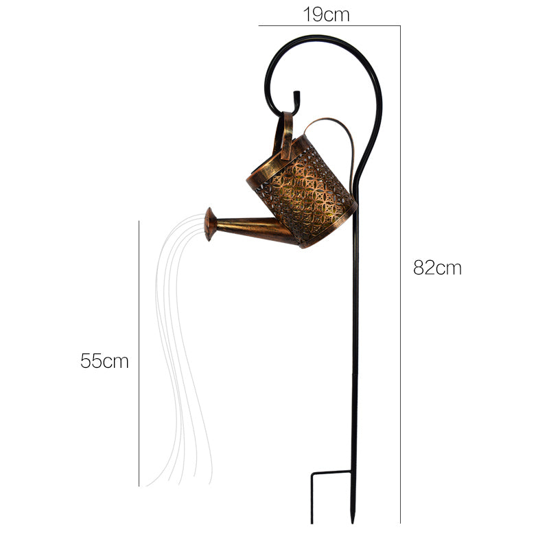 Elegant Solar Wrought Iron Kettle Projection Lamp for Outdoor Décor Julia M Home & Kitchen