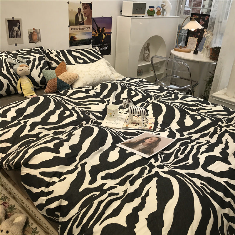 Zebra Pattern Bed Four-piece Set by Yuanda
