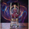 Colored glass bottle beer glass