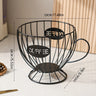 Elegant Wrought Iron Coffee Capsule Organizer & Dispenser – Large Capacity for Nespresso & Keurig