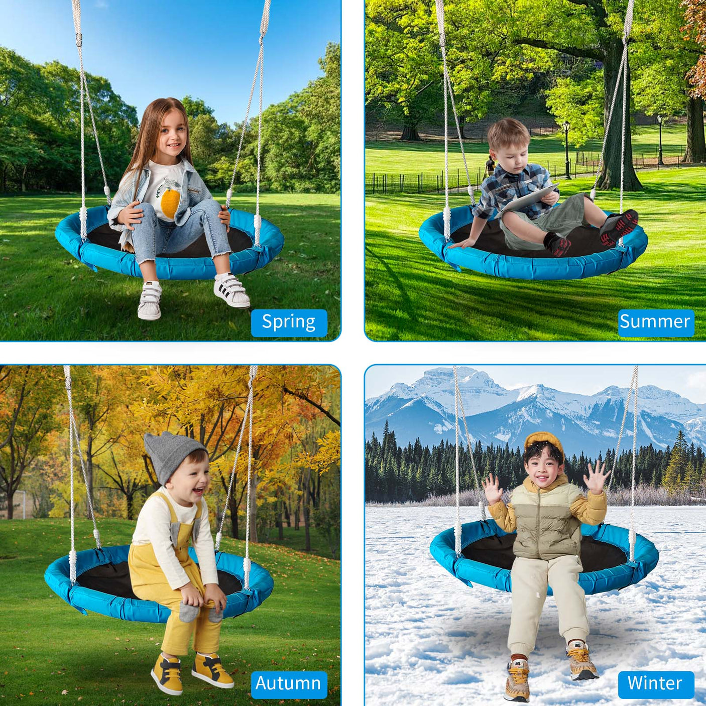 Metal Swing Stand With Saucer Outdoor Playground Metal Swing Set For Kids Outdoor Play Equipment eprolo