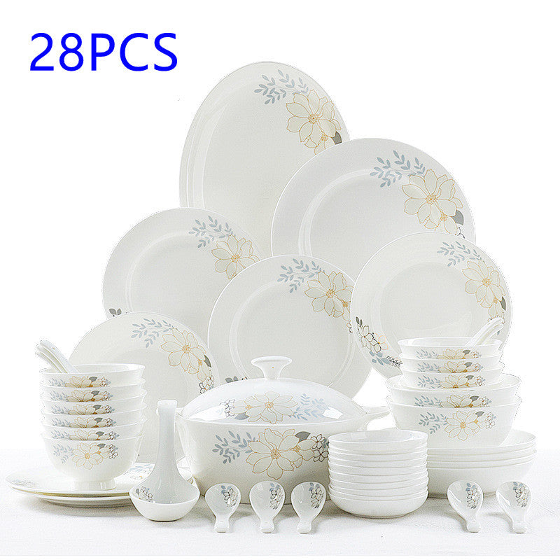 Domingo Home European Simple Bone China Tableware Set