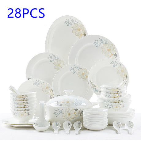 Domingo Home European Simple Bone China Tableware Set