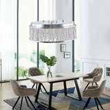 Modern Crystal Ceiling Light – Round Flush Mount Chandelier