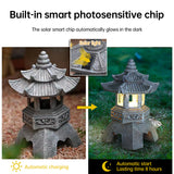 Solar-Powered Zen Garden Decor: Pagoda Lanterns & Statues eprolo