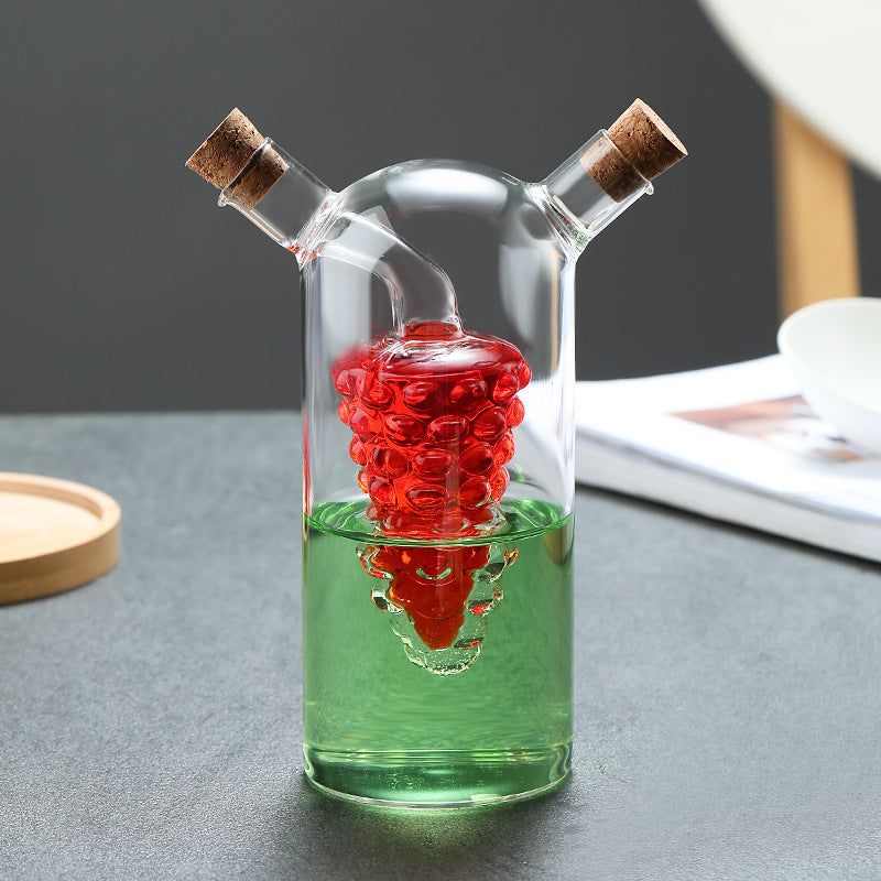 Kitchen Storage Sealed Bottles, Double-layer 2-in-1 Glass Bottles, Oil, Vinegar, Sauce, Seasoning Bottles, Kitchen Tools Julia M Home & Kitchen