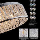 Modern Crystal Ceiling Light – Round Flush Mount Chandelier