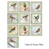 Mosaic 10-Piece Imitation Ceramic Tile Stickers Set for Home Decoration