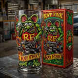 Colored glass bottle beer glass