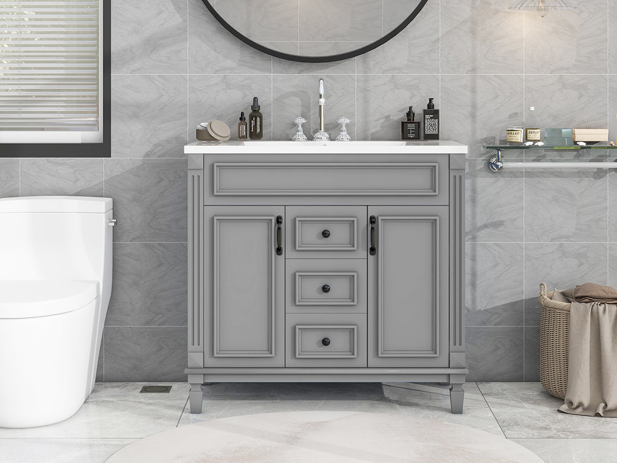 36'' Bathroom Vanity with Top Sink