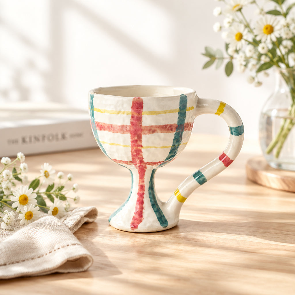 Miro Patterned Porcelain Goblet