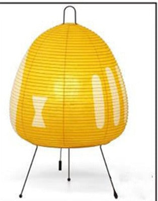 Japanese retro rice paper table lamp style wabi sabi style ins cross-border high-end atmosphere bedside table lamp Julia M Home & Kitchen