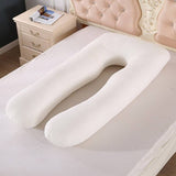 U-Shaped 130x70cm Pregnancy Pillow for Maternity Support and Breastfeeding