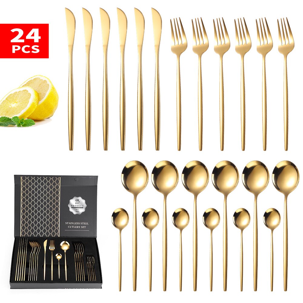 Atelier 24-Piece Stainless Steel Flatware Set