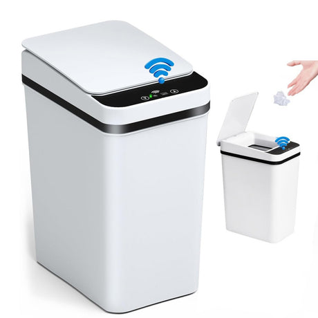 12L Touchless Smart Sensor Trash Bin – Sleek Odorless Bathroom & Kitchen Waste Solution