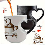 Heart-Shaped Handle Color Changing Ceramic Mug 11Oz Julia M LifeStyles