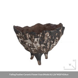Wabi-Sabi Elegance: Vintage-Inspired Glazed Ceramic Vase