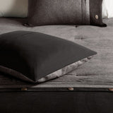 Madison Park Boone 7-Piece Faux Suede Comforter Set – King/California King